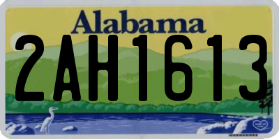 AL license plate 2AH1613