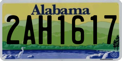 AL license plate 2AH1617