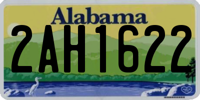 AL license plate 2AH1622