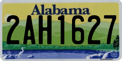 AL license plate 2AH1627