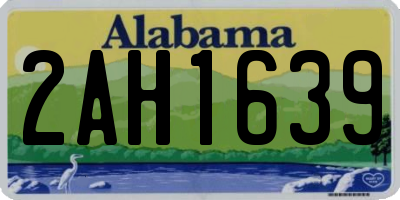 AL license plate 2AH1639