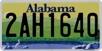 AL license plate 2AH1640