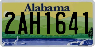 AL license plate 2AH1641