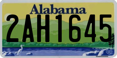 AL license plate 2AH1645