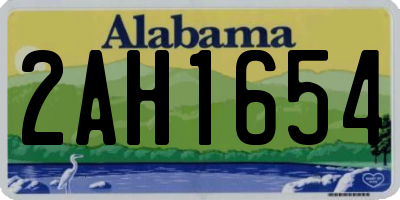 AL license plate 2AH1654