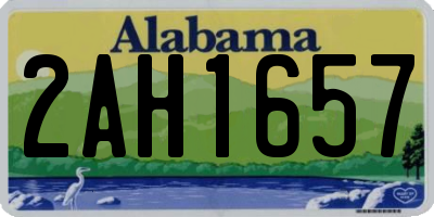 AL license plate 2AH1657