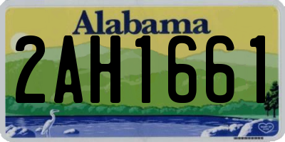 AL license plate 2AH1661
