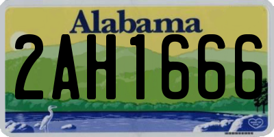 AL license plate 2AH1666