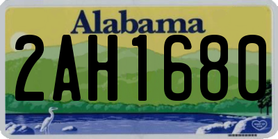 AL license plate 2AH1680