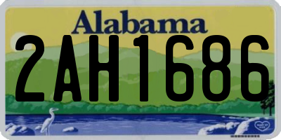 AL license plate 2AH1686