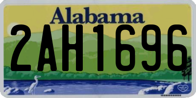 AL license plate 2AH1696