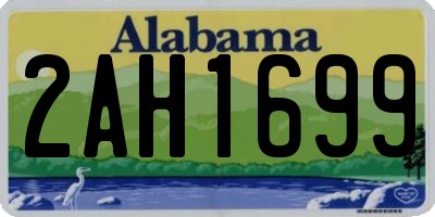 AL license plate 2AH1699