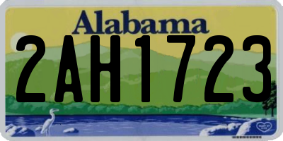 AL license plate 2AH1723