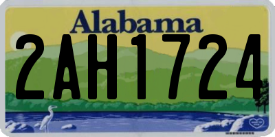 AL license plate 2AH1724