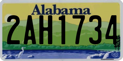AL license plate 2AH1734