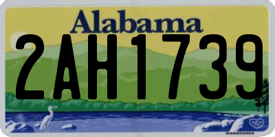 AL license plate 2AH1739