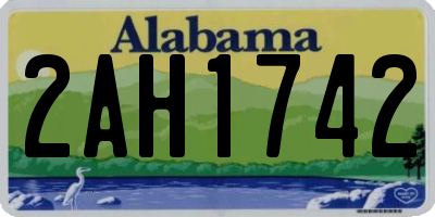 AL license plate 2AH1742