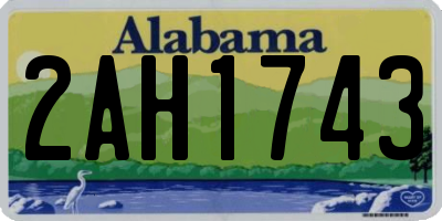 AL license plate 2AH1743