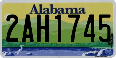 AL license plate 2AH1745