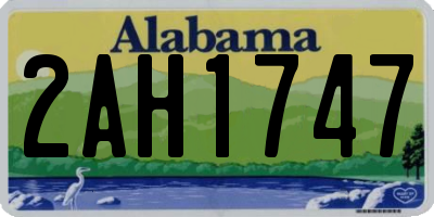 AL license plate 2AH1747