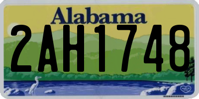 AL license plate 2AH1748