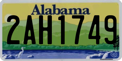 AL license plate 2AH1749