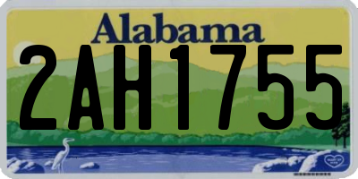 AL license plate 2AH1755