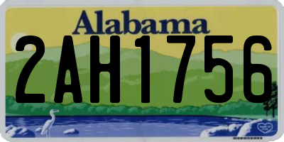 AL license plate 2AH1756