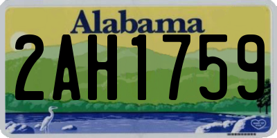 AL license plate 2AH1759