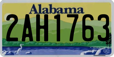 AL license plate 2AH1763