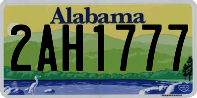 AL license plate 2AH1777