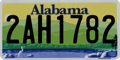 AL license plate 2AH1782