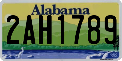 AL license plate 2AH1789