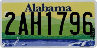 AL license plate 2AH1796