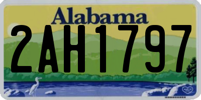 AL license plate 2AH1797