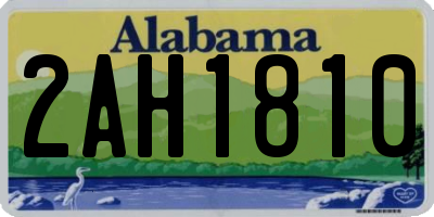 AL license plate 2AH1810