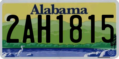 AL license plate 2AH1815