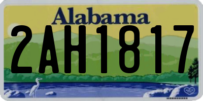 AL license plate 2AH1817