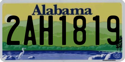 AL license plate 2AH1819