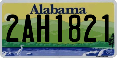 AL license plate 2AH1821