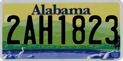 AL license plate 2AH1823