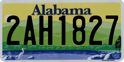 AL license plate 2AH1827