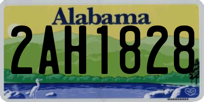 AL license plate 2AH1828