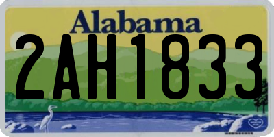 AL license plate 2AH1833