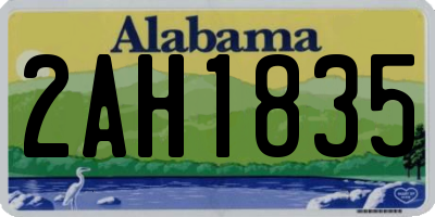 AL license plate 2AH1835