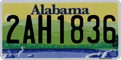 AL license plate 2AH1836