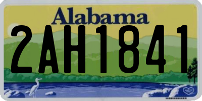 AL license plate 2AH1841