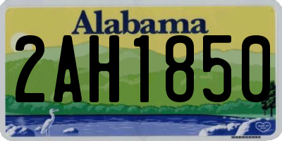 AL license plate 2AH1850