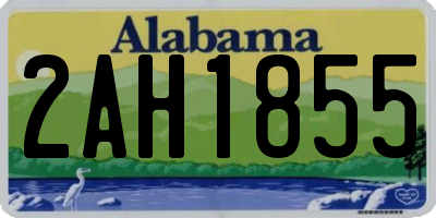 AL license plate 2AH1855