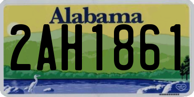 AL license plate 2AH1861